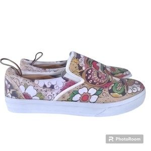 Traditional Cobra Tattoo Men’s slip-on canvas shoes Men's Size 13